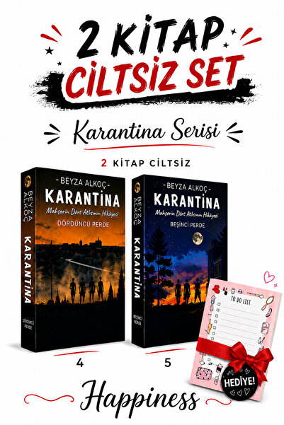 İndigo Kitap Karantina 4. ve 5. Perde Ciltsiz 2’li Kitap Seti