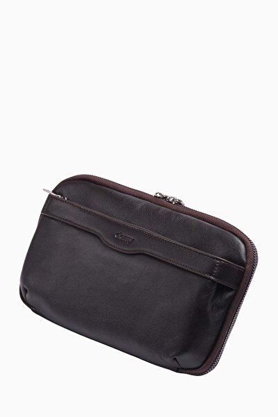 DAMY Genuine Leather Men's Handbag 8409 - Brown
