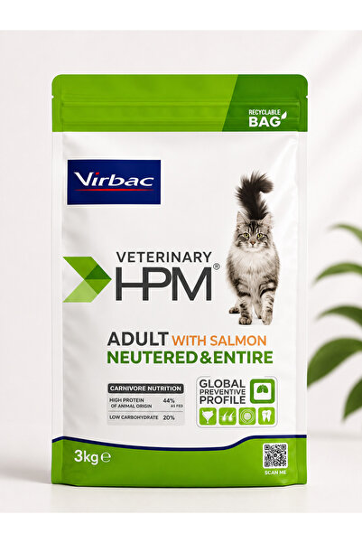 Virbac Veterinary HPM Adult With Salmon Kısırlaştırılmış ve Kısırlaştırılmamı...
