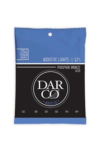 Martin Strings D220 Darco Acoustic Guitar Set 92/8 Phosphor Bronze Light - 0....