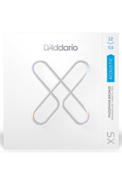 Daddario أوتار جيتار صوتي من الفوسفور برونز XSAPB1253 - مقاس 12-53