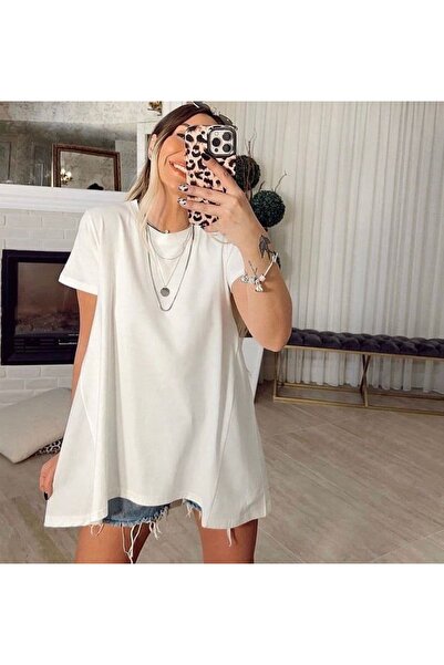 Marka Giyim Long back poplin fabric t-shirt