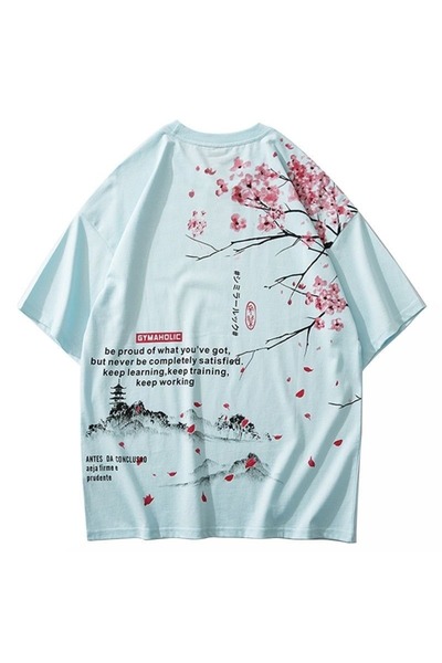 valeriae Tricou cu mânecă scurtă, croială lejeră, premium, cu imprimeu special