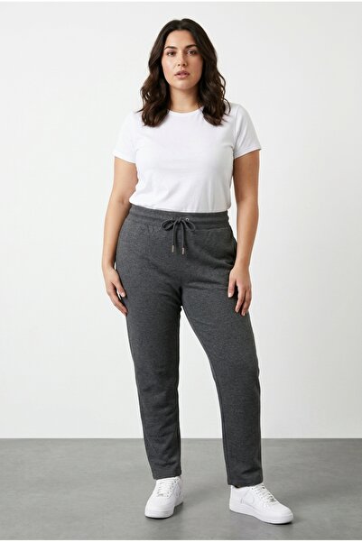 Stil Diva Pantaloni jogger cu buzunare și bandă reflectorizantă