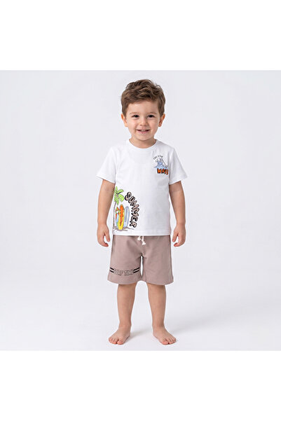 Bolly Baby Summer Printed Short-Sleeved T-Shirt Shorts Combed Cotton Bottom T...