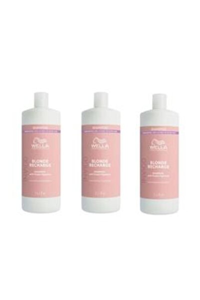 Wella Professionals Pachet 3 x Sampon cu Pigment Violet pentru Neutralizarea ...