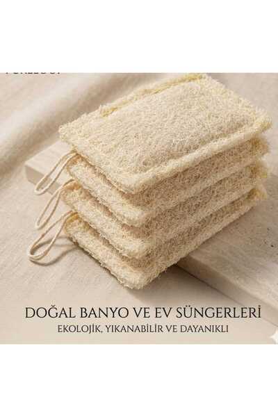 Tamarix natural Doğal Kabak Lifi Bulaşık Süngeri 4'lü