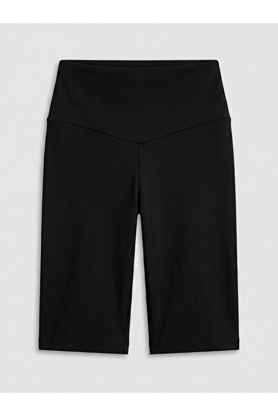 LC Waikiki Black Elastic Waist Women's Sports Shorts Leggings from Güli̇s Gi̇...