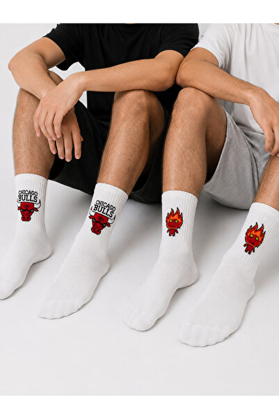 Lupsha Chicago Bulls ve Ateş 2 çift Çorap