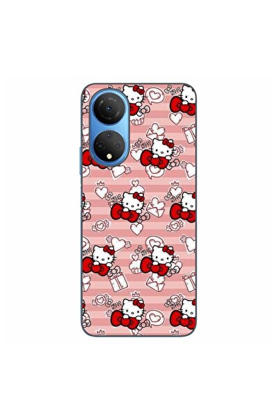 OEM Husa compatibila cu Honor X7 Silicon Gel Tpu Model Hello Kitty Roz Pattern