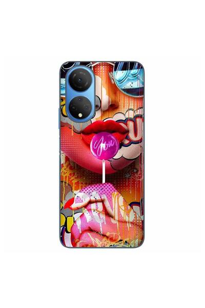 OEM Husa compatibila cu Honor X7 Silicon Gel Tpu Model Pop Art Lolipop