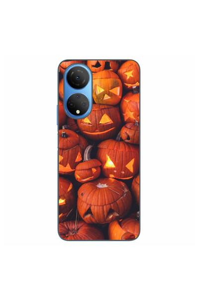 OEM Husa compatibila cu Honor X7 Silicon Gel Tpu Model Halloween Dovleci Lumi...