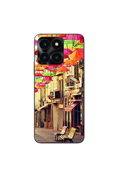 OEM Husa compatibila cu Honor X6a Silicon Gel Tpu Model Strada Umbrele Colorate