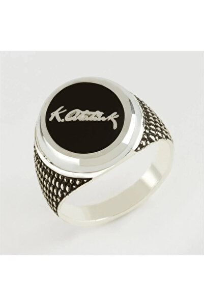 Marsilyan Nvdn- Mustafa Kemal Ataturk Signed Metal Men's Ring Iegrs-Nvdn1