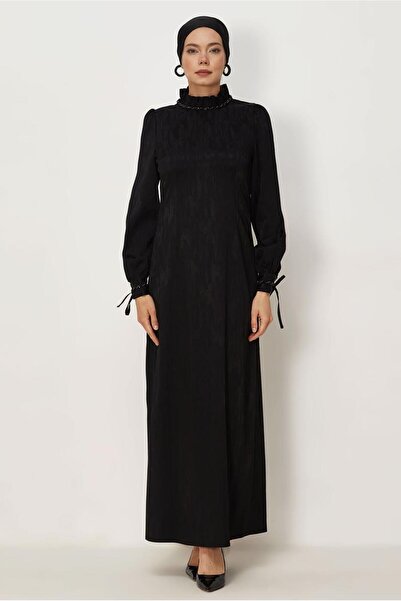 Alvina Saten Jacquard Dress 46519