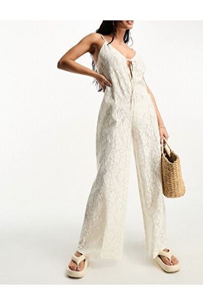 Evendi Beach jumpsuit, Ecru