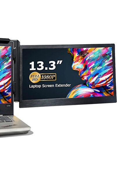 KEFEYA Monitor Portabil Laptop P1 Plus, 13.3 inch, Full HD IPS 1080P, Extensi...
