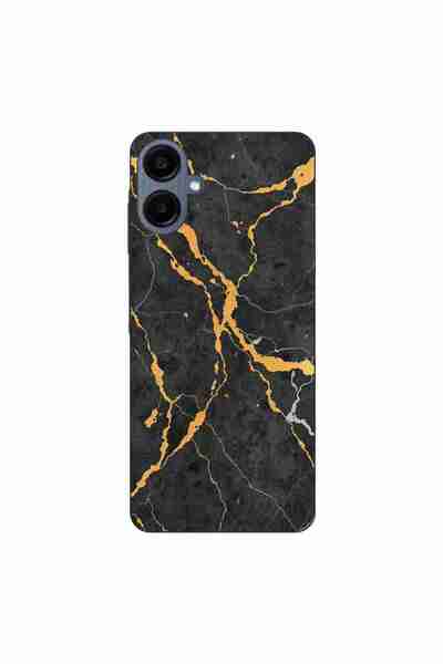 OEM Husa compatibila cu Samsung Galaxy A06 Silicon Gel Tpu Model Noir Gold Ma...