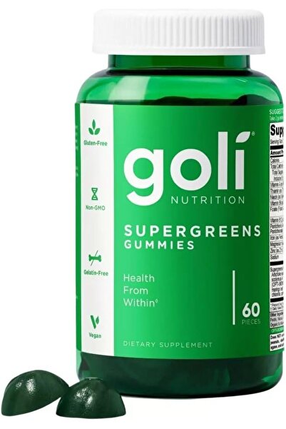 GOLİ Nutrition Supergreens Gummies, 60 Pieces