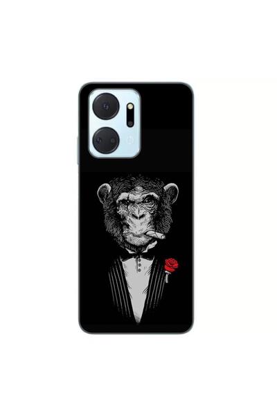 OEM Husa compatibila cu Honor X7a Silicon Gel Tpu Model Cigar Monkey