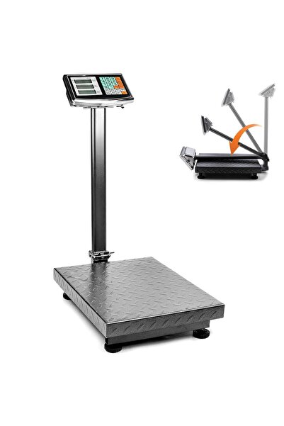 TOSHIONICS ميزان أرضي رقمي 300 كجم [للاستخدام الشاق] - ميزان بريدي وشحن قابل ...