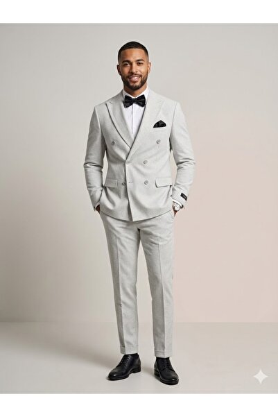 centilmen Adimo Men's Premium Double-Breasted Suit 1354K230