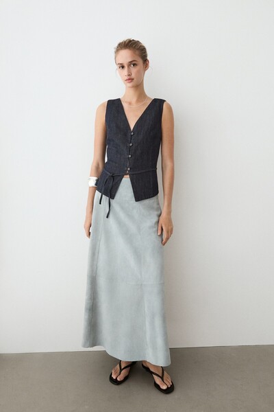 Massimo Dutti Denim yelek total look