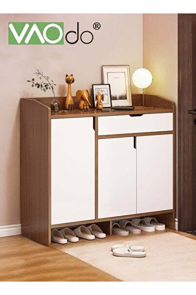 VAODO Shoe Cabinet with Door and Drawer, Large Capacity Freestanding Shoe Cup...