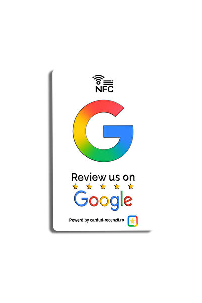 OEM Card de feedback Google NFC, Alb, Scanare rapidă și ușoară cu telefonul