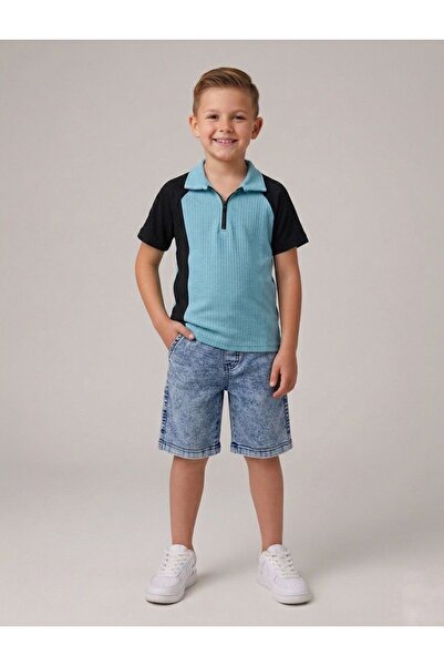 Kids Club Men's Cocuk Suit with Zipper Detail