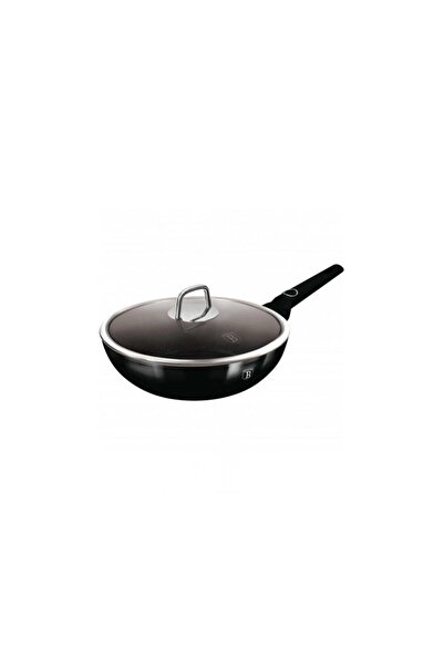 Berlinger Haus Αντικολλητικό Τηγάνι Wok 28cm με Καπάκι, Black Vantage Collect...