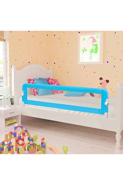 vidaxl Safety rail for cot, blue, 150x42 cm