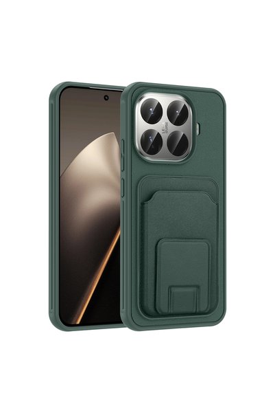 kilifone حافظة متوافقة مع هاتف Mi 15T Pro مع حامل بطاقة من مادة TPU Bikart T4...