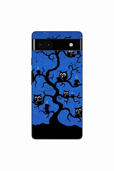 OEM Husa compatibila cu Google Pixel 6A Silicon Gel Tpu Model Halloween Tree ...