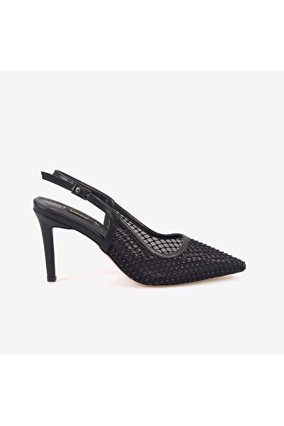 KEMAL TANCA Women's Neolit ​​Sole Mesh 9.5cm Heeled Evening & Evening Dress S...