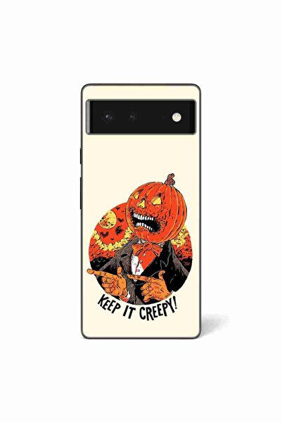 OEM Husa compatibila cu Google Pixel 6 Silicon Gel Tpu Model Halloween Keep i...