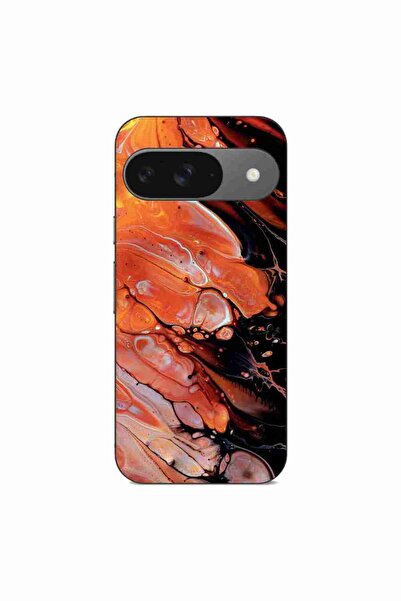 OEM Husa compatibila cu Google Pixel 9 Pro Silicon Gel Tpu Model Abstract Lav...