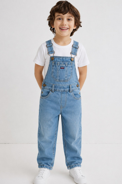 Rain Baby Erkek Çocuk Basic Kot Salopet Bahçıvan Tulum