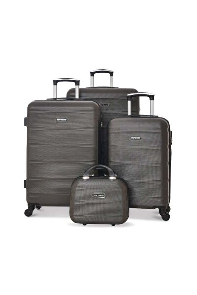 New Travel 4 Wheels Set of 4 Trolley Bags, Hard Case ABS, 360º Wheeling Carry...