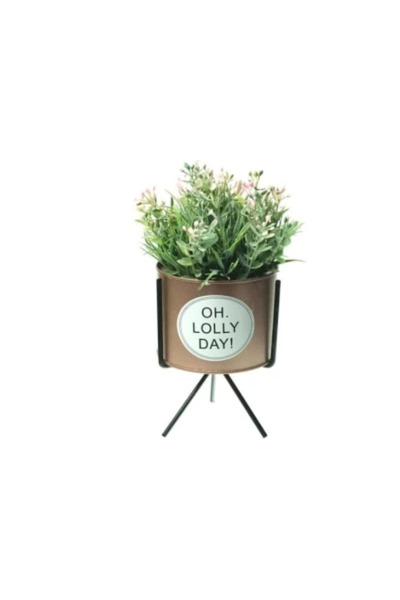 wei Artificial Flowers Pot, PVC + Iron A-12077