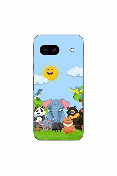 OEM Калъф, съвместим с Google Pixel 8A, силиконов гел TPU, с десен  "Приятели...