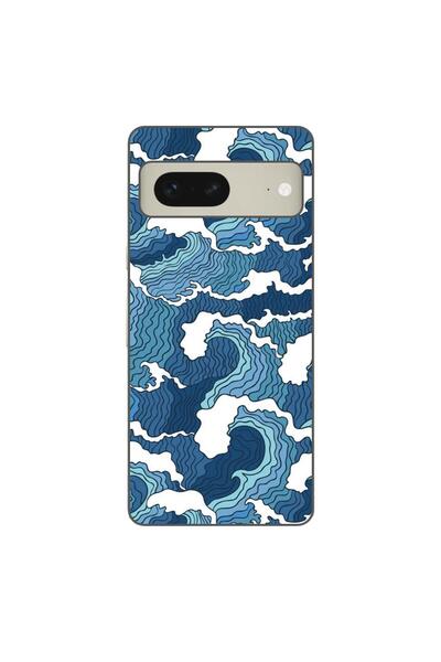 OEM Калъф, съвместим с Google Pixel 7, силиконов гел TPU модел Crazy Waves