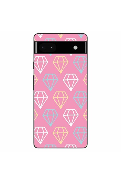OEM Husa compatibila cu Google Pixel 6A Silicon Gel Tpu Model Diamond Pattern...