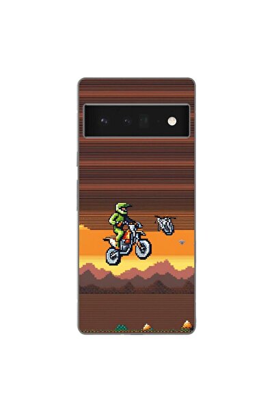 OEM Husa compatibila cu Google Pixel 6 Pro Silicon Gel Tpu Model Pixel Art Mo...