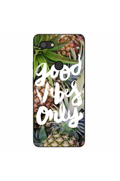 OEM Husa compatibila cu Google Pixel 3A Silicon Gel Tpu Model Good Vibes Only