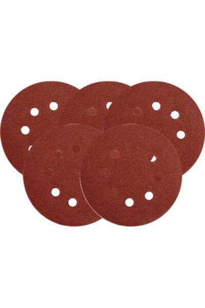 yato Discuri Abrazive Cu Orificii 125Mm, P80, 5 Buc