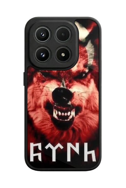 BGAKSESUAR Xlaomi Mi 17 5g Compatible Glossy Premium Case with White Wolf Design
