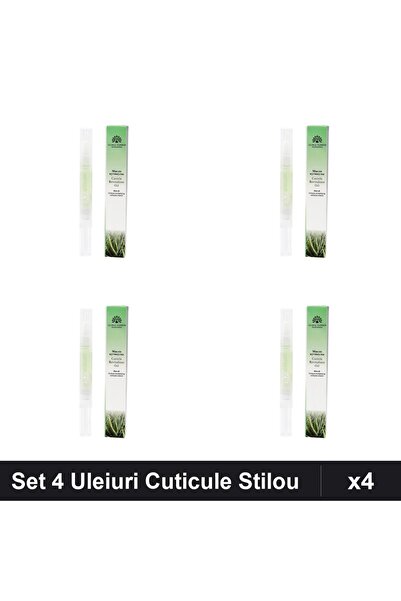 global fashion Set 4 Uleiuri Cuticule Stilou Aloe Vera, Ingrijire Unghii