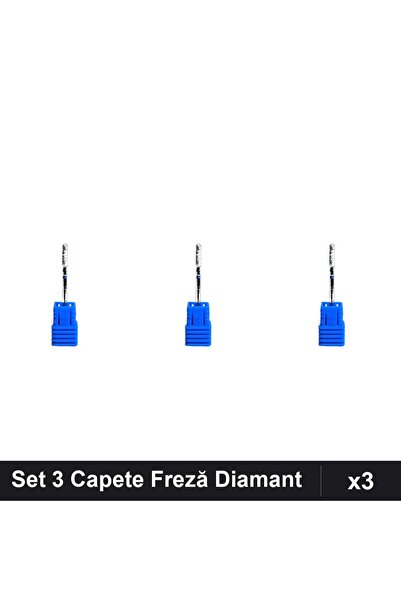 NAİLS Set 3 Capete Freză Diamant Unghii, Manichiura Profesională, Pedicură