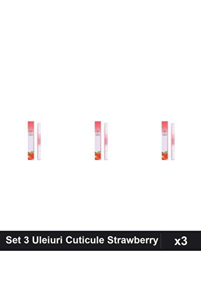 NAİLS Set 3 Uleiuri Cuticule Strawberry Tip Stilou, Ingrijire Unghii Profesio...